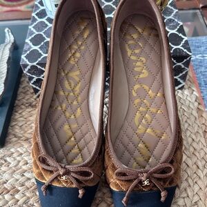 ❤️ SAM EDELMAN MARILYN BALLET FLATS Brown and Black